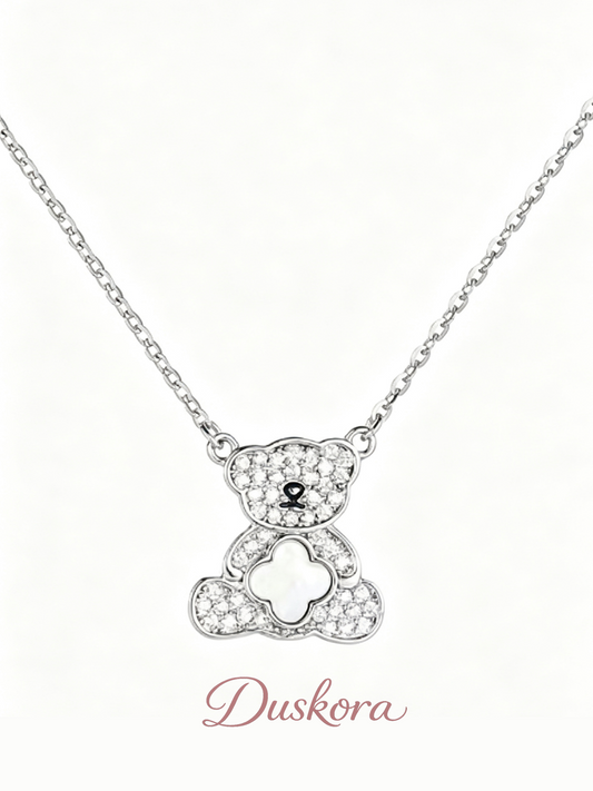 Teddy Charm Sterling Necklace