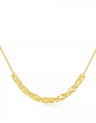 Silver Dust Pendant Necklace