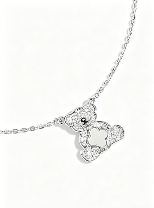 Teddy Charm Sterling Necklace