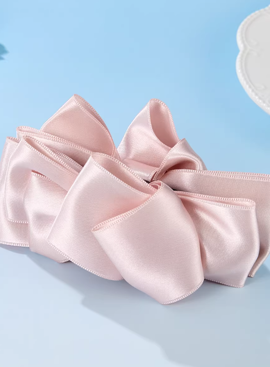 Blush Ribbon Banana Clip