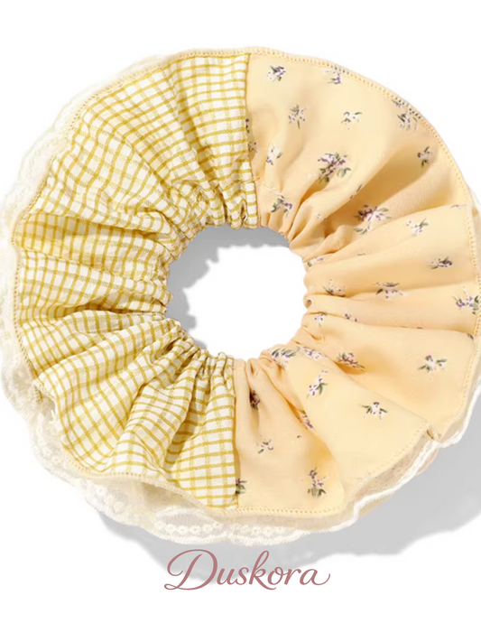 Patchwork Meadow Scrunchie