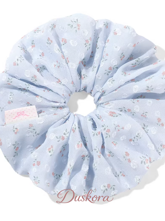 Spring Meadow Floral Scrunchie