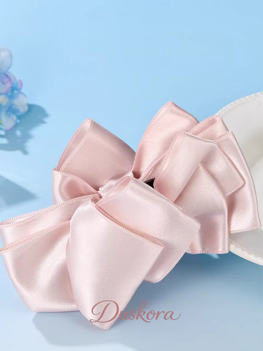 Blush Ribbon Banana Clip