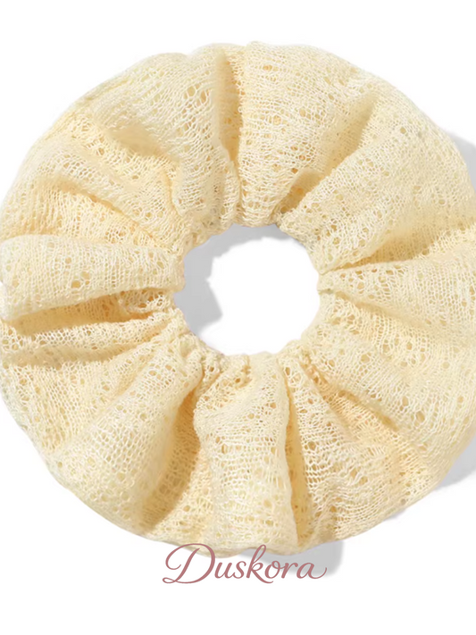Soft Knit Bloom Scrunchie