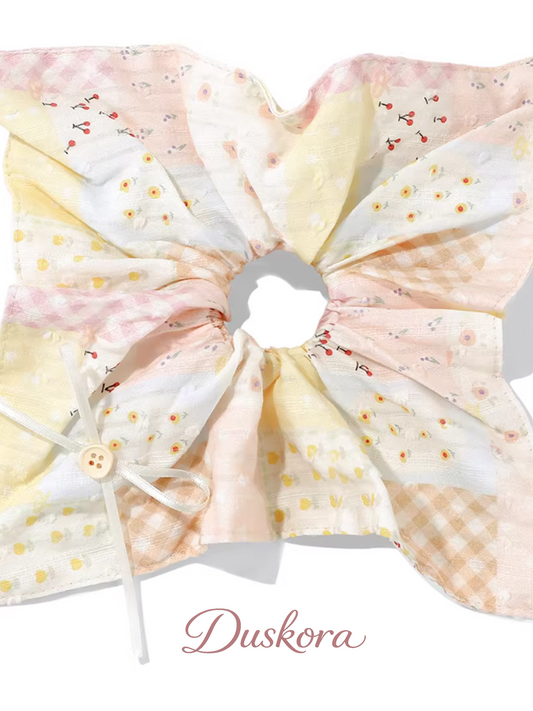 Floral Whisper Scarf Scrunchie