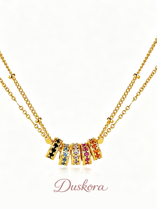 Colorwave Double Layer Necklace