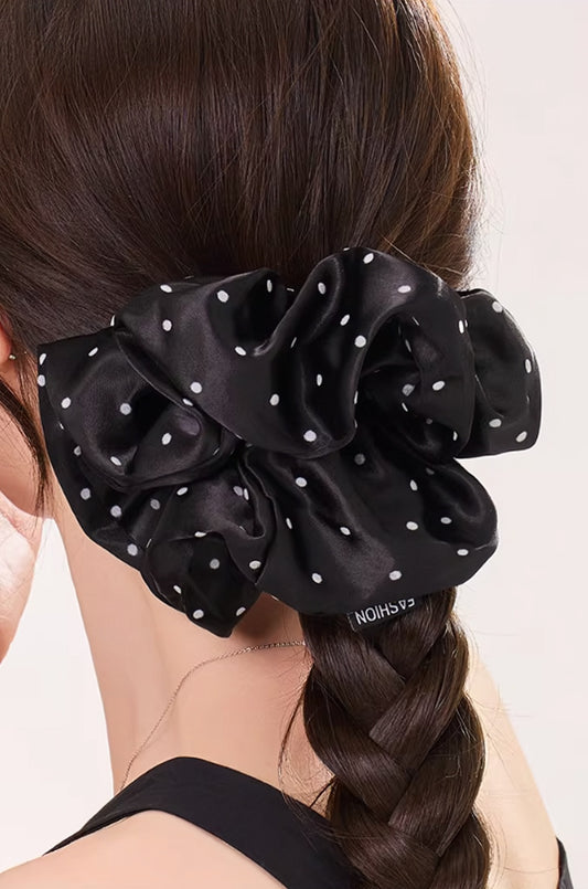 Parisian Polka Scrunchie